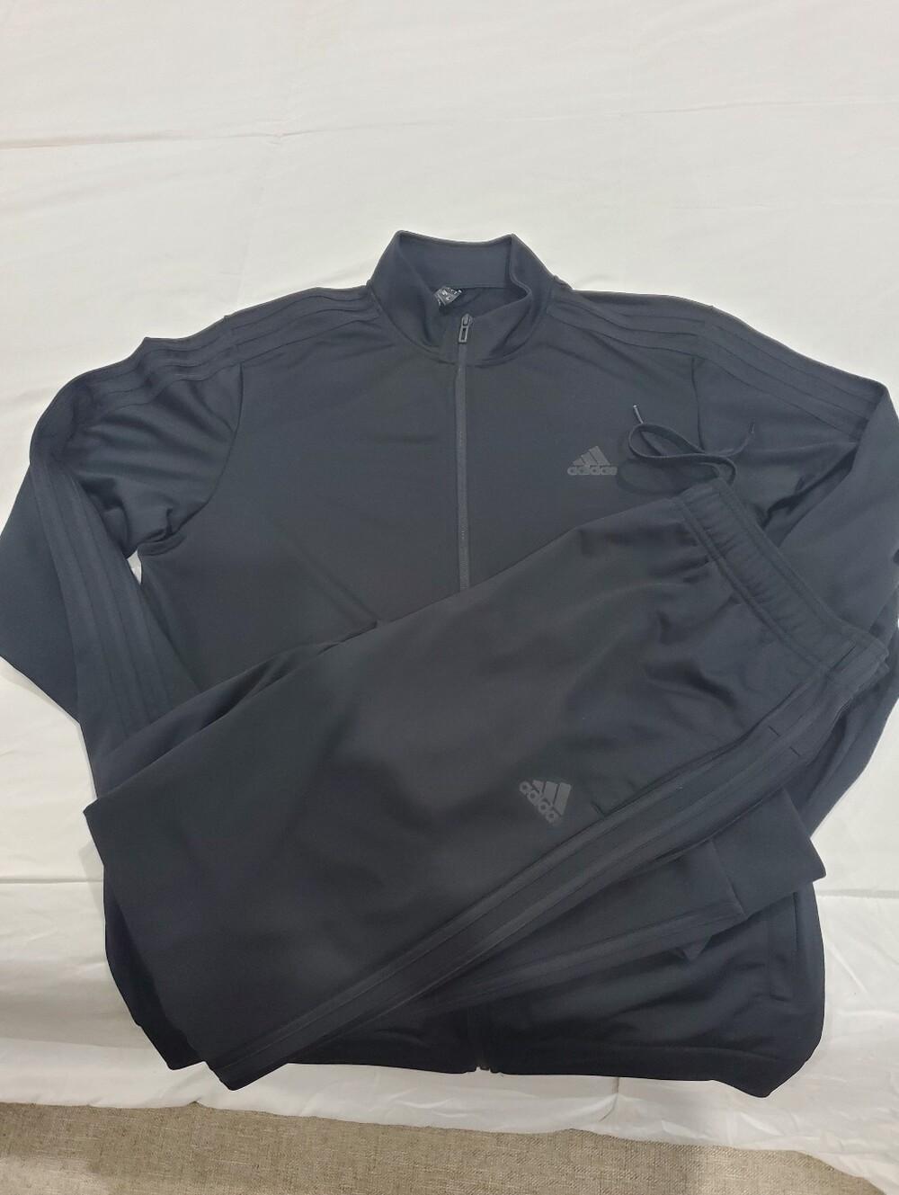 adidas Black Men’s Performance Track Jacket & Pants Set